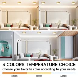 LED Ceiling Light Surface Mounted Downlight 5W 10W 15W Spot Led Light Ultra Thin 3 Color Panel Lamp for Living Room Home Decor