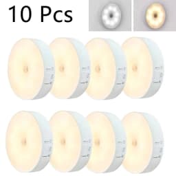 USB Charging Smart Sensor Lamp LED Human Body Induction Night Light Bedside Bedroom Home Corridor Lighting 8 LEDs Mini Wall Lamp