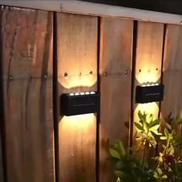 1~4Pcs Solar Wall Lights Outdoor 16LED Waterproof Lamp Up And Down Convex Lens Lighting For Garden Landscape Balcony Decoration