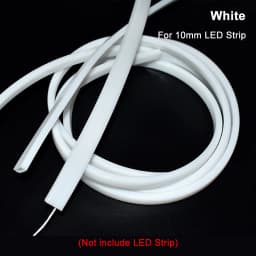 0.5m-10m Transparent/Milky White/Black LED Silicone Tube Waterproof Flexible Protection Cover Fit for 10mm WS2812B WS2811 Strip