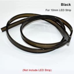0.5m-10m Transparent/Milky White/Black LED Silicone Tube Waterproof Flexible Protection Cover Fit for 10mm WS2812B WS2811 Strip