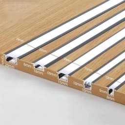 0.5/1M/2M Led Aluminum Profile Channel Diffuser Holder U/v/w Shape Black/silver Linear Light Bar Embedded Cabinet Wardrobe Light