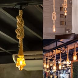 Vintage Hemp Rope Retro Ceiling Pendant Lamp E27 Base Loft Industrial Hanging Lamp Pendang Light Home Decoration DIY Decor Items