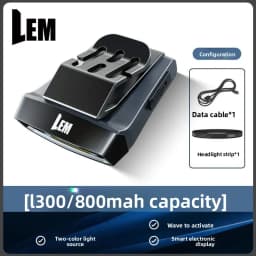 LEM headlight induction strong light super bright charging head clip type super long battery life night fishing light