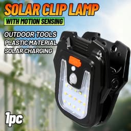 Solar Clip Lamp Motion Sensor- Wall Mounted  Light for Garden/Courtyard/Fence Emergency Night Light Safety Lighting for Yard Use