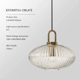 Modern Glass Pendant Light Striped Glass Single Head Chandelier Dining Room Kitchen Bedroom Bedside Living Room Home Decoration