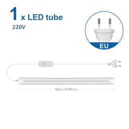 Aluminum Profile Lights Bar T5 15W T8 25W 50cm No Flicker LED Tube for Living Room Study Kitchen Closet Workshop Hotel Lighting