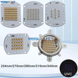 High Power 6W 12W 15W 18W 22W Deep UVC UVB 254nm 270nm 290nm 310nm 340nm 10/20/25/30/36 Integrated LED Module for Sterilization