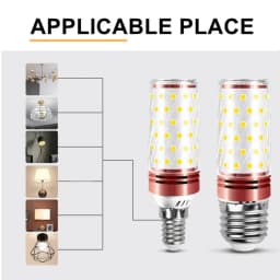 10~1PCS AC85-240V LED Bulbs E14 E27 Corn Lights Bulb Dimmable Three Color Switch Function for Home Lighting Accessory Fixture
