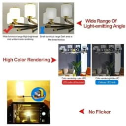 10~1PCS AC85-240V LED Bulbs E14 E27 Corn Lights Bulb Dimmable Three Color Switch Function for Home Lighting Accessory Fixture