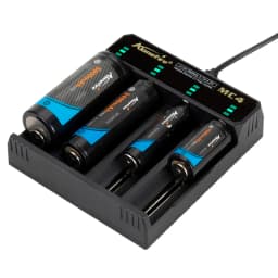 4-Channel 5V 2A USB Charger For 3.7v Rechargeable Li-ion Battery 26650/16340/14500/21700/18650/10440 Flashlight Headlamp Torch