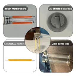 Retro USB LED Filament Touch Dimming Bulb 5V Retro LED Edison Bulb Night Light Camping Incandescent Decorative LED Lighting