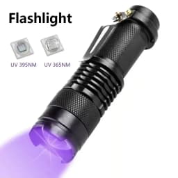 Wavelength Violet Flashlight UV LED Portable Flashlight 395nm Black Light Pet Urine Scorpion Feminine Hygiene Detector Torch