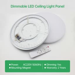 LED Panel 220V Ceiling Light Replacement LED Module Dimmable 60W 72W 80W 100W Round Light Panel Module Ceiling Fan Light