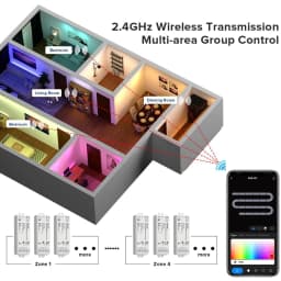 5V-24V Tuya Zigbee SPI LED Controller RGB RGBW IC WS2812B WS2811 TM1803 TM1804 SK6812 Pixel Strip Light for Alexa Google Home