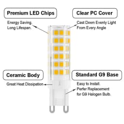 10Pcs G9 LED Light 7W 9W 12W 15W 18W AC 220V 230V G9 LED Lamp LED Bulb SMD 2835 LED G9 Light Replace 30/40W Halogen Lamp Light