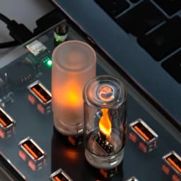 Retro USB LED Filament Night Light Yellow Warm Bulb Lighting Flame Ambient Light for Home Decor Emergency Lighting