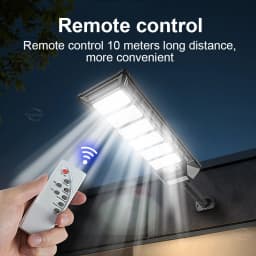 9000000LM 6000W LED Outdoor Solar Light Powerful Outdoor Motion Sensor Solar Lamp Wall Street Lamp IP66 Sunlight for Garden Path