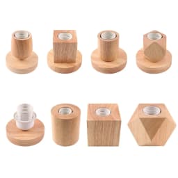 Retro Wood Table Lamp E27 Socket Vintage Desk Lamp Base Holder EU Plug Bedside Lamp Decoration Wooden Base Table Light 220V 110V