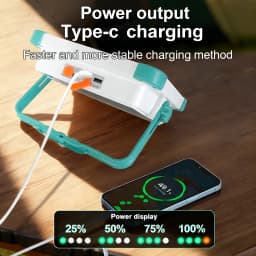 69000000LM Solar Rechargeable Floodlight 4 Colors Camping Lantern Tent Light Power Bank Work Emergency Light with Strong magnet