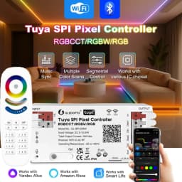 GLEDOPTO Tuya Smart Wifi SPI LED Controller for WS2811 TM1814B TM1934A SK6812 WS2801 WS2805 UCS2904B Digital Pixel Strip Light