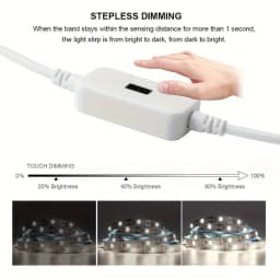 1-5M LED Lights Strip DC 5V USB Gesture Control 60 LEDs/m Backlight Dimmable Sensor Night Lights TV Kitchen Under Cabinet Lamp