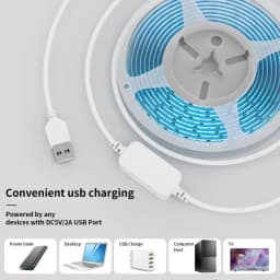 1-5M LED Lights Strip DC 5V USB Gesture Control 60 LEDs/m Backlight Dimmable Sensor Night Lights TV Kitchen Under Cabinet Lamp