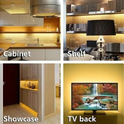 1-5M LED Lights Strip DC 5V USB Gesture Control 60 LEDs/m Backlight Dimmable Sensor Night Lights TV Kitchen Under Cabinet Lamp
