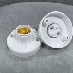 E27/E26 Lamp Socket, White Ceiling Light Bulb, Fixed Socket, Bulb Holder, Ceiling Fan Socket