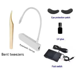 Suitable for all tweezers eyelash grafting lamp eyelash grafting beauty manicure UV glue quick curing lamp 1/2 bottle glue 