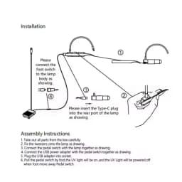 Suitable for all tweezers eyelash grafting lamp eyelash grafting beauty manicure UV glue quick curing lamp 1/2 bottle glue 