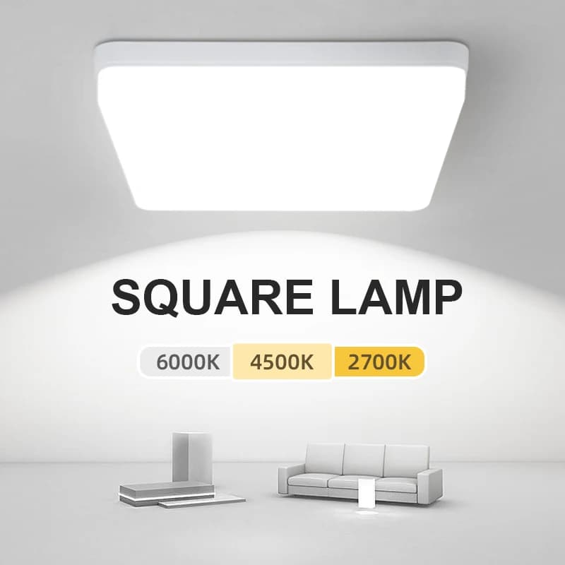 Modern Square led Ceiling lamp 85-220V LED Ceiling Panel Light 20W 30W 40W 50W for home Bedroom living room indoor ceiling light