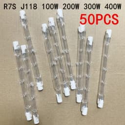 5/10/20/50PCS R7S J118mm 100W 200W 300W 400W Halogen Lamp Double Ended Linear Light Bulb AC220-240V Household R7s Halogen Bulbs
