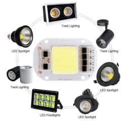 50W AC220V LED COB Chip 50W Light Source No Need Driver for LED Lamp Beads Flood Light Spotlight Lamp High Brightness Chip