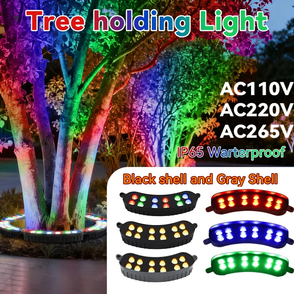 AC110V AC220V AC265V LED Tree Hugging Lamp Warm White Garden Deco Outdoor Lamp Fairy Waterproof Ground Yard Tree Lighting