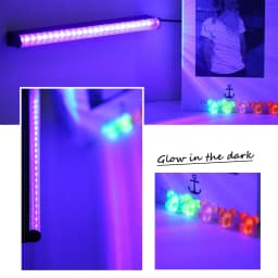 2Pcs/lot 5W USB UV LED Black Light T8 Blacklight Bar 395nm 400nm Fluorescent Party Disco T8 Tube UV Strip Lights Ultravilet Lamp
