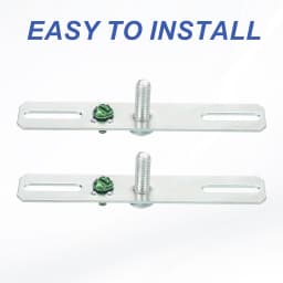 2-8Set 4" Light Crossbar Kit Universal Light Fixture Mounting Bracket 1/4"-20 Tap Center Hole Ceiling Light Plate CanopyHardware