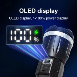 50000000LM Super Bright LED Flashlight Most Powerful Rechargeable Portable Lamp Waterproof Outdoor Light Fishing Camping Lantern