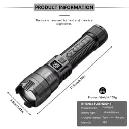 50000000LM Super Bright LED Flashlight Most Powerful Rechargeable Portable Lamp Waterproof Outdoor Light Fishing Camping Lantern