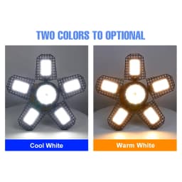 250W LED Bulb E27/E26 Lamp Garage Light AC 220V Folding Deformable High Bay Lamp 110V Spotlight Home Warehouse Workshop Basement