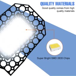 250W LED Bulb E27/E26 Lamp Garage Light AC 220V Folding Deformable High Bay Lamp 110V Spotlight Home Warehouse Workshop Basement