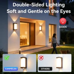 Outdoor Wall Light Home Waterproof Wall Lamp AC85-265V Porch Lights Outdoor Wall Lighting For Garden Backyard Doorway Decoration