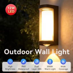 Outdoor Wall Light Home Waterproof Wall Lamp AC85-265V Porch Lights Outdoor Wall Lighting For Garden Backyard Doorway Decoration