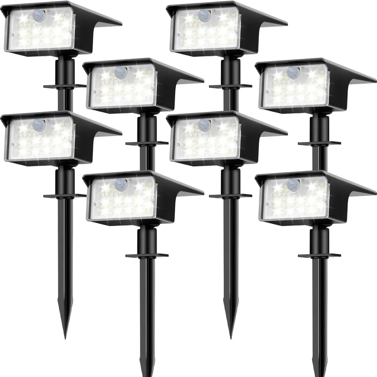 Solar Spot Lights Outdoor Motion Sensor, [62 LED]3 Modes Solar Landscape Spotlights Outdoor Waterproof,  for Yard Garden Patio