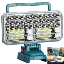 4200LM 40W LED Work Light for Bosch 18V Battery, USB Port Flashlight Camping Emergency (Battery Not Included)