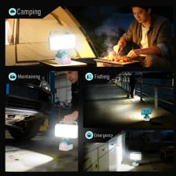 4200LM 40W LED Work Light for Bosch 18V Battery, USB Port Flashlight Camping Emergency (Battery Not Included)