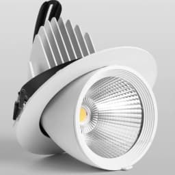 Led COB Downlight Recessed Light 360 Degree Adjustable Angle 10W 20W 30W 40W Spot Lamp Living Room Office Mall Bar AC175-265V
