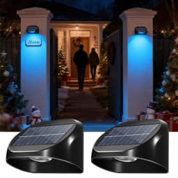 Solar Wall Lamp Garden Light Solar House Number Decor Light IP65 Waterproof Auto On/Off RGB Modes For Fence Yard Step Outdoor