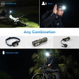 WUBEN E7 1800 Lumen Rechargeable Mini Flashlight with Magnet - Super Bright 6 Modes ArmyGreen EDC Flashlight, Typ-C Rechargeable