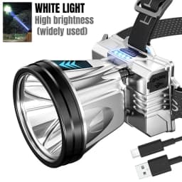 GGbingo Rechargeable Headlamp Super Bright High Power Waterproof Emergency Fishing Camping Lantern Head Flashlight 10000mAh